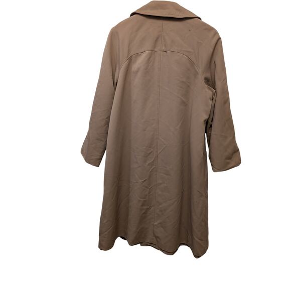 Vintage Forecaster International Trench Coat Lined Jacket Tan Brown Button Front - Picture 3 of 14